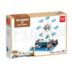 MINGDI LEIBAO K0612 0612 non  4 CÔNG TRÌNH CỔ ĐIỂN CUNG ĐIỆN BUCKINGHAM CẦU THÁP VÒNG ĐU QUAY LONDON EYE BIG BEN bộ đồ chơi xếp lắp ráp ghép mô hình 1109 khối