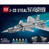 MINGDI LEIBAO K0626 0626 non  MÁY BAY CHIẾN ĐẤU TÀNG HÌNH J-20 bộ đồ chơi xếp lắp ráp ghép mô hình Military Army J-20 STEALTH FIGHTER Quân Sự Bộ Đội 2023 khối
