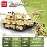 MINGDI LEIBAO K0350 0350 non  CƠ KHÍ XE TĂNG 96B bộ đồ chơi xếp lắp ráp ghép mô hình Military Army TANK MECH Quân Sự Bộ Đội 917 khối