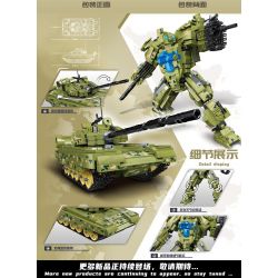MINGDI LEIBAO K0351 0351 non  CƠ KHÍ XE TĂNG KIỂU 15 bộ đồ chơi xếp lắp ráp ghép mô hình Military Army TANK MECH Quân Sự Bộ Đội 919 khối
