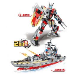 MINGDI LEIBAO K0353 0353 non  KHINH HẠM LOẠI 056 bộ đồ chơi xếp lắp ráp ghép mô hình Military Army TANK MECH Quân Sự Bộ Đội 928 khối