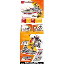 MINGDI LEIBAO K0353 0353 non  KHINH HẠM LOẠI 056 bộ đồ chơi xếp lắp ráp ghép mô hình Military Army TANK MECH Quân Sự Bộ Đội 928 khối