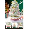 SEMBO 605034 non  HỘP NHẠC CÂY THÔNG NOEL TÌNH YÊU bộ đồ chơi xếp lắp ráp ghép mô hình Creator CHRISTMAS Sáng Tạo 1365 khối