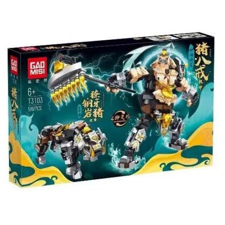 TAGORE T3103 3103 non  VỊ TƯỚNG THẦN THOẠI ZHU BAJIE MECHA THIẾT GIÁP THÚ THÉP ĐÁ NGÀ LỢN CHIẾN bộ đồ chơi xếp lắp ráp ghép mô hình 516 khối