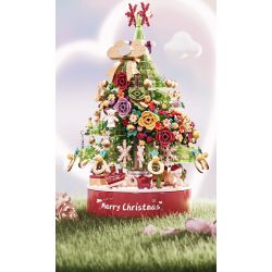 MANGE TECHNOLOGY 9189 non  HỘP NHẠC CÂY THÔNG GIÁNG SINH bộ đồ chơi xếp lắp ráp ghép mô hình Creator MERRY CHRISTMAS Sáng Tạo 812 khối