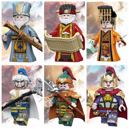 DECOOL BRICKCOOL 20355 20356 20357 20358 20359 20360 non  ANH HÙNG TAM QUỐC 6 NHÂN VẬT NHỎ bộ đồ chơi xếp lắp ráp ghép mô hình Three Kingdoms COURAGE OF THE THREE KINGDOMS Tam Quốc Diễn Nghĩa