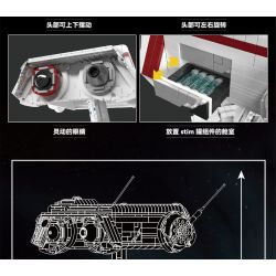 MouldKing 21052 Mould King 21052 non  ROBOT DB-1 bộ đồ chơi xếp lắp ráp ghép mô hình Star Wars Chiến Tranh Giữa Các Vì Sao 3012 khối