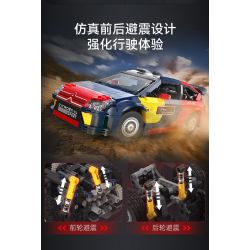 CADA DOUBLEE C62005 62005 non  XE ĐUA CITROEN WRC2008 1:12 tỷ lệ 1:12 bộ đồ chơi xếp lắp ráp ghép mô hình  2008 CITROEN C4 WRC Kỹ Thuật Công Nghệ Cao Mô Hình Phương Tiện 1569 khối