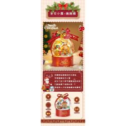 LOZ 1303 non  XÔ ÔM GIÁNG SINH NGÔI NHÀ MÙA ĐÔNG bộ đồ chơi xếp lắp ráp ghép mô hình Creator Sáng Tạo