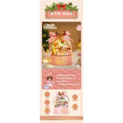 LOZ 1305 non  XÔ ÔM GIÁNG SINH JELLY BEAN HOUSE bộ đồ chơi xếp lắp ráp ghép mô hình Creator Sáng Tạo