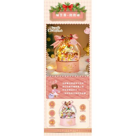 LOZ 1305 non  XÔ ÔM GIÁNG SINH JELLY BEAN HOUSE bộ đồ chơi xếp lắp ráp ghép mô hình Creator Sáng Tạo