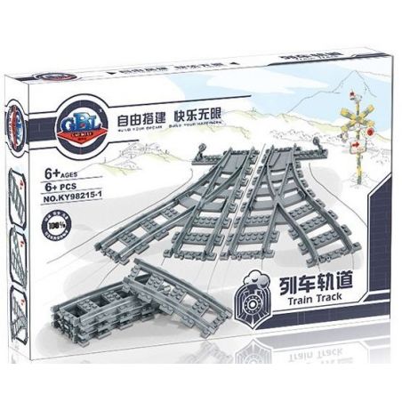 NOT  SWITCHING TRACKS 4531 Kazi KY98215-1 98215-1 Enlighten Qman 640 ZHEGAO QL0315 0315 xếp lắp ráp ghép mô hình CẦN DỊCH CHUYỂN BÀI HÁT ĐIỂM THỦ CÔNG VỚI ĐƯỜNG Trains Tàu Hỏa 8 khối