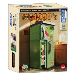 ZHEGAO 662017 non  TRỞ LẠI NĂM 1990 TỦ LẠNH bộ đồ chơi xếp lắp ráp ghép mô hình BACK TO THE 1990'S 578 khối