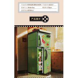 ZHEGAO 662017 non  TRỞ LẠI NĂM 1990 TỦ LẠNH bộ đồ chơi xếp lắp ráp ghép mô hình BACK TO THE 1990'S 578 khối