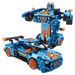 FORANGE FC9116 9116 non  XE BIẾN ÁP TRỰC TIẾP KÉO LÙI MÀU XANH CAM bộ đồ chơi xếp lắp ráp ghép mô hình  ENGINE MORPH Kỹ Thuật Công Nghệ Cao Mô Hình Phương Tiện 611 khối