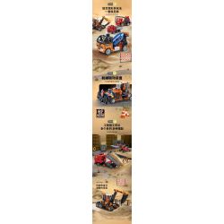 FORANGE FC9311 9311 non  KỸ THUẬT CHIBIAN 4 MÔ HÌNH bộ đồ chơi xếp lắp ráp ghép mô hình  ENGINE MORPH Kỹ Thuật Công Nghệ Cao Mô Hình Phương Tiện 801 khối