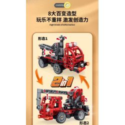FORANGE FC9311 9311 non  KỸ THUẬT CHIBIAN 4 MÔ HÌNH bộ đồ chơi xếp lắp ráp ghép mô hình  ENGINE MORPH Kỹ Thuật Công Nghệ Cao Mô Hình Phương Tiện 801 khối