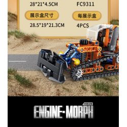 FORANGE FC9311 9311 non  KỸ THUẬT CHIBIAN 4 MÔ HÌNH bộ đồ chơi xếp lắp ráp ghép mô hình  ENGINE MORPH Kỹ Thuật Công Nghệ Cao Mô Hình Phương Tiện 801 khối