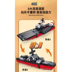 FORANGE FC9312 9312 non  MÔ HÌNH QUÂN ĐỘI CHIBI 4 bộ đồ chơi xếp lắp ráp ghép mô hình  ENGINE MORPH Kỹ Thuật Công Nghệ Cao Mô Hình Phương Tiện 642 khối