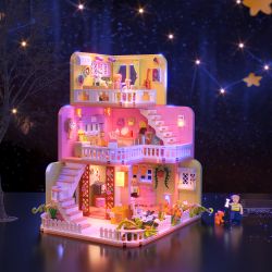 ZHEGAO 612016 non  NGÔI NHÀ ẤM CÚNG bộ đồ chơi xếp lắp ráp ghép mô hình Girl WARM HOME Con Gái 1375 khối