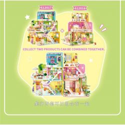 ZHEGAO 612016 non  NGÔI NHÀ ẤM CÚNG bộ đồ chơi xếp lắp ráp ghép mô hình Girl WARM HOME Con Gái 1375 khối