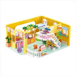 ZHEGAO 612017 non  TRUNG TÂM MUA SẮM MENNGLE bộ đồ chơi xếp lắp ráp ghép mô hình Girl MENGLE MALL Con Gái 1432 khối