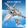 SEMBO 202190 non  MỘT QUỐC GIA HÙNG MẠNH MÁY BAY CHIẾN ĐẤU TRÊN TÀU SÂN J-15 bộ đồ chơi xếp lắp ráp ghép mô hình Military Army Quân Sự Bộ Đội 1298 khối