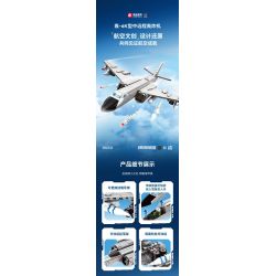 SEMBO 202232 non  VINH QUANG CỦA CƯỜNG QUỐC MÁY BAY NÉM BOM TẦM TRUNG VÀ XA H-6K bộ đồ chơi xếp lắp ráp ghép mô hình Military Army Quân Sự Bộ Đội 1294 khối