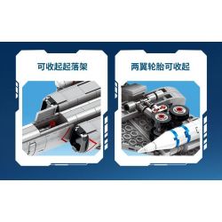 SEMBO 202232 non  VINH QUANG CỦA CƯỜNG QUỐC MÁY BAY NÉM BOM TẦM TRUNG VÀ XA H-6K bộ đồ chơi xếp lắp ráp ghép mô hình Military Army Quân Sự Bộ Đội 1294 khối