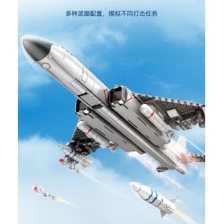 SEMBO 202232 non  VINH QUANG CỦA CƯỜNG QUỐC MÁY BAY NÉM BOM TẦM TRUNG VÀ XA H-6K bộ đồ chơi xếp lắp ráp ghép mô hình Military Army Quân Sự Bộ Đội 1294 khối