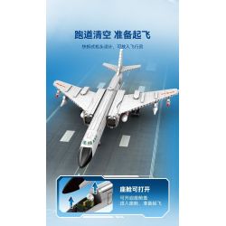 SEMBO 202232 non  VINH QUANG CỦA CƯỜNG QUỐC MÁY BAY NÉM BOM TẦM TRUNG VÀ XA H-6K bộ đồ chơi xếp lắp ráp ghép mô hình Military Army Quân Sự Bộ Đội 1294 khối