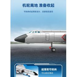 SEMBO 202232 non  VINH QUANG CỦA CƯỜNG QUỐC MÁY BAY NÉM BOM TẦM TRUNG VÀ XA H-6K bộ đồ chơi xếp lắp ráp ghép mô hình Military Army Quân Sự Bộ Đội 1294 khối