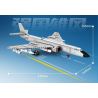 SEMBO 202232 non  VINH QUANG CỦA CƯỜNG QUỐC MÁY BAY NÉM BOM TẦM TRUNG VÀ XA H-6K bộ đồ chơi xếp lắp ráp ghép mô hình Military Army Quân Sự Bộ Đội 1294 khối