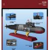 ZHEGAO QJ5181 5181 non  TÀU NGẦM HẠT NHÂN CHIẾN LƯỢC TYPE 094 tỷ lệ 1:205 bộ đồ chơi xếp lắp ráp ghép mô hình Military Army Quân Sự Bộ Đội 990 khối