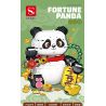 DOUBLE HEIGHT 20808 non  GẤU TRÚC MAY MẮN bộ đồ chơi xếp lắp ráp ghép mô hình FORTUNE PANDA 526 khối