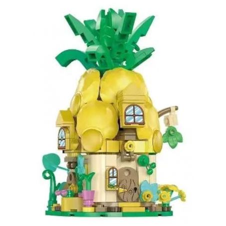 MILATI 96011 non  NHÀ HARLOW bộ đồ chơi xếp lắp ráp ghép mô hình PINEAPPLE