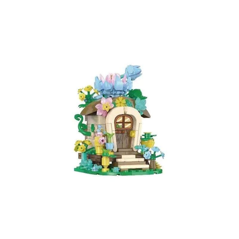 MILATI 96012 non  VƯỜN BÁCH THẢO bộ đồ chơi xếp lắp ráp ghép mô hình SUCCULENT PLANTS