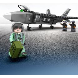 SEMBO 202199 non  QUỐC GIA HÙNG MẠNH TIÊM KÍCH TÀNG HÌNH J-20 bộ đồ chơi xếp lắp ráp ghép mô hình Military Army Quân Sự Bộ Đội 845 khối