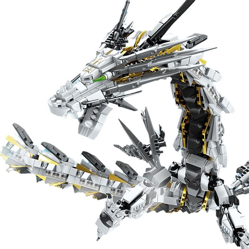 Kazi KY8093 8093 non  KHỔNG LỒ BẦU TRỜI RỒNG BÃO TRẮNG bộ đồ chơi xếp lắp ráp ghép mô hình WHITE HURRICANE 1485 khối