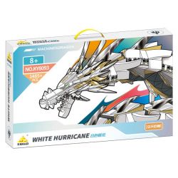 Kazi KY8093 8093 non  KHỔNG LỒ BẦU TRỜI RỒNG BÃO TRẮNG bộ đồ chơi xếp lắp ráp ghép mô hình WHITE HURRICANE 1485 khối
