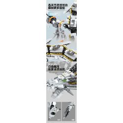 Kazi KY8093 8093 non  KHỔNG LỒ BẦU TRỜI RỒNG BÃO TRẮNG bộ đồ chơi xếp lắp ráp ghép mô hình WHITE HURRICANE 1485 khối