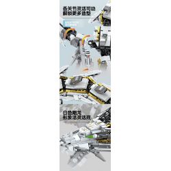 Kazi KY8093 8093 non  KHỔNG LỒ BẦU TRỜI RỒNG BÃO TRẮNG bộ đồ chơi xếp lắp ráp ghép mô hình WHITE HURRICANE 1485 khối