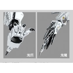 Kazi KY8093 8093 non  KHỔNG LỒ BẦU TRỜI RỒNG BÃO TRẮNG bộ đồ chơi xếp lắp ráp ghép mô hình WHITE HURRICANE 1485 khối