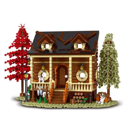 MorkModel 031074 Mork Model 031074 non  TÚP LỀU RỪNG bộ đồ chơi xếp lắp ráp ghép mô hình Creator FOREST CABIN Sáng Tạo 1645 khối
