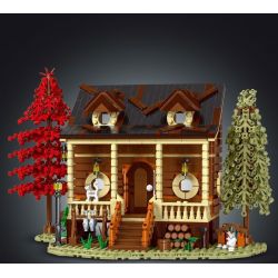MorkModel 031074 Mork Model 031074 non  TÚP LỀU RỪNG bộ đồ chơi xếp lắp ráp ghép mô hình Creator FOREST CABIN Sáng Tạo 1645 khối