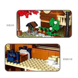 MorkModel 031074 Mork Model 031074 non  TÚP LỀU RỪNG bộ đồ chơi xếp lắp ráp ghép mô hình Creator FOREST CABIN Sáng Tạo 1645 khối