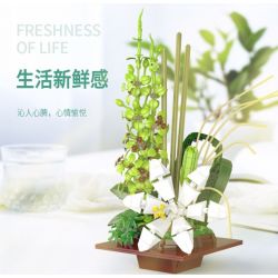 XINGBAO XB-05004 05004 XB05004 non  CÂY TRỒNG TRONG CHẬU HOA HUỆ YAOCHI bộ đồ chơi xếp lắp ráp ghép mô hình Creator LILY IN THE JADE POOL Sáng Tạo 905 khối