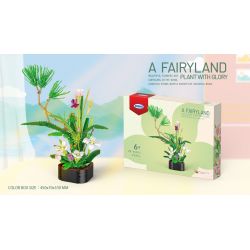 XINGBAO XB-05005 05005 XB05005 non  CÂY TRỒNG TRONG CHẬU HOA YAOCAO LINGUANG bộ đồ chơi xếp lắp ráp ghép mô hình Creator A FAIRYLAND PLANT WITH GLORY Sáng Tạo 993 khối