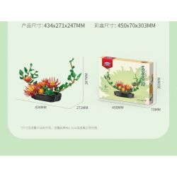 XINGBAO XB-05005 05005 XB05005 non  CÂY TRỒNG TRONG CHẬU HOA YAOCAO LINGUANG bộ đồ chơi xếp lắp ráp ghép mô hình Creator A FAIRYLAND PLANT WITH GLORY Sáng Tạo 993 khối