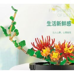 XINGBAO XB-05005 05005 XB05005 non  CÂY TRỒNG TRONG CHẬU HOA YAOCAO LINGUANG bộ đồ chơi xếp lắp ráp ghép mô hình Creator A FAIRYLAND PLANT WITH GLORY Sáng Tạo 993 khối